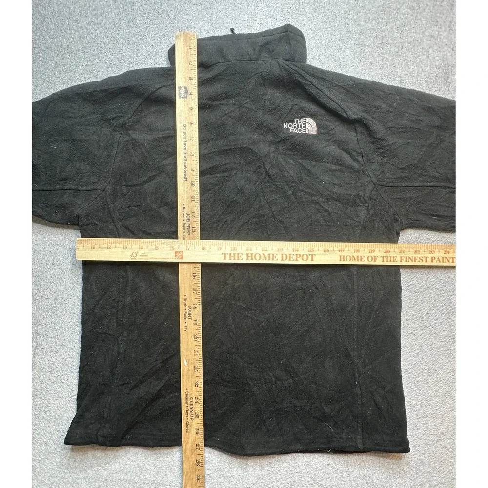 The North Face Fleece Jacket Mens Medium Black Full Zip‎ Outdoor Hiking Warm
